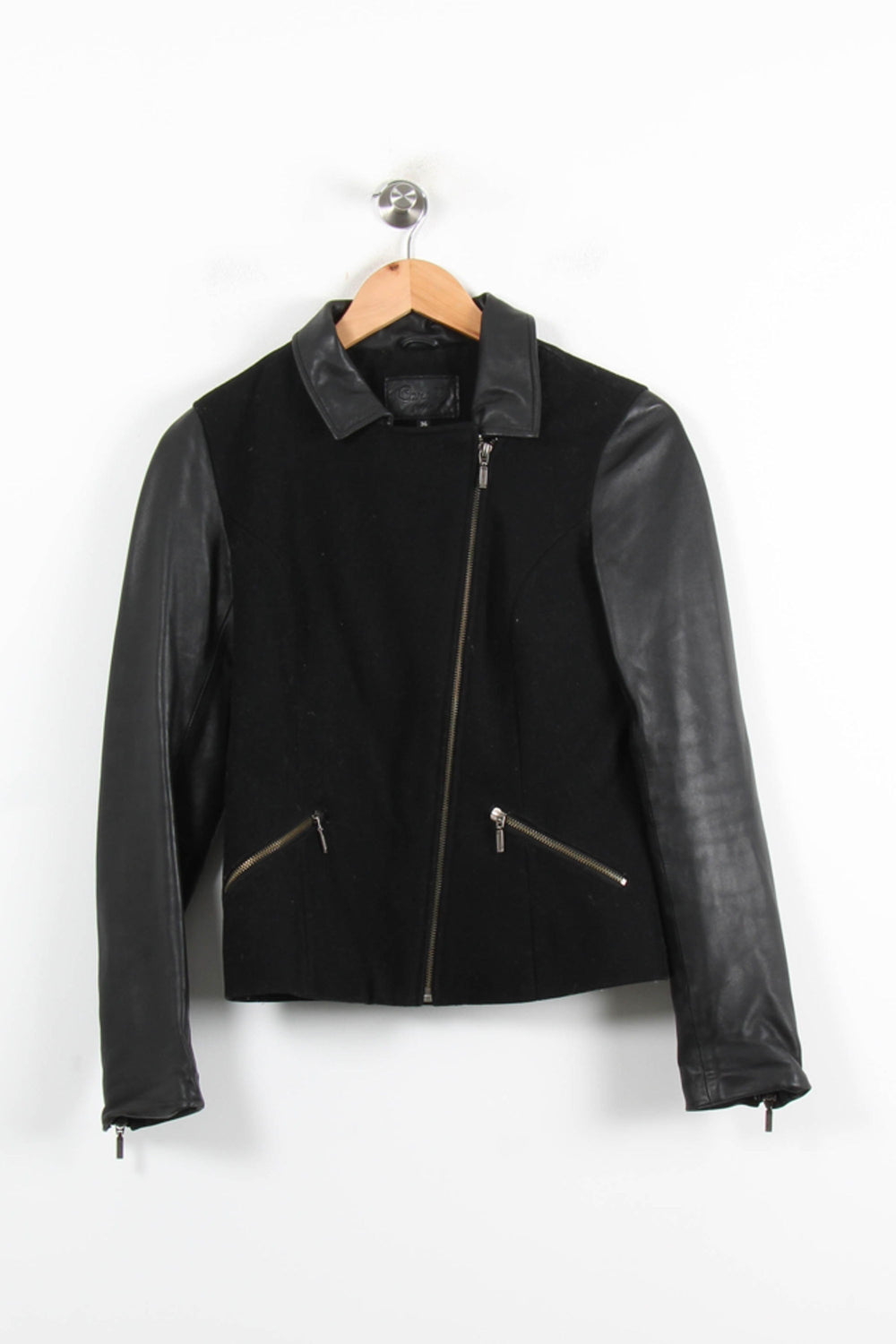 Blouson Noir - Taille S/36 de la marque Caroll | PARAD76975 - Vendu par Paradigme - Image 2