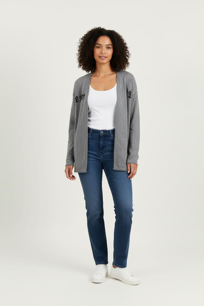 Cardigan Gris - Taille M/38 de la marque IKKS | PARAD76993 - Vendu par Paradigme - Image 1