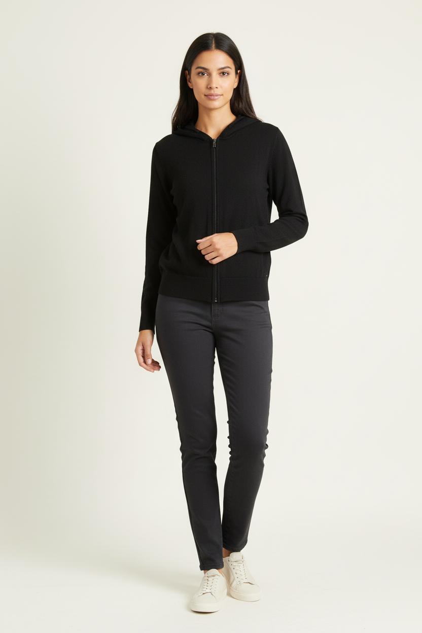 Gilet à Capuche Noir - Taille M/38 de la marque IKKS | PARAD76996 - Vendu par Paradigme - Image 1