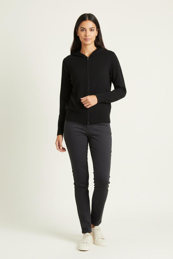 Gilet à Capuche Noir - Taille M/38 de la marque IKKS | PARAD76996 - Vendu par Paradigme - Image 1