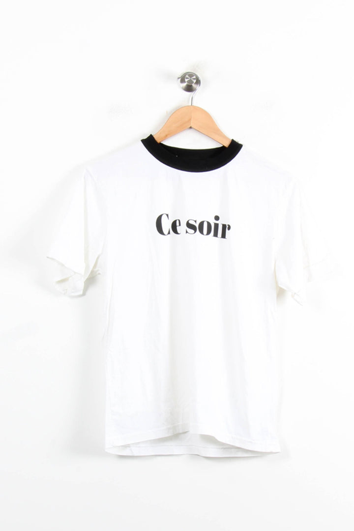 T-shirt Blanc et Noir - Taille S/36 de la marque Petite Mendigote | PARAD77005 - Vendu par Paradigme - Image 2
