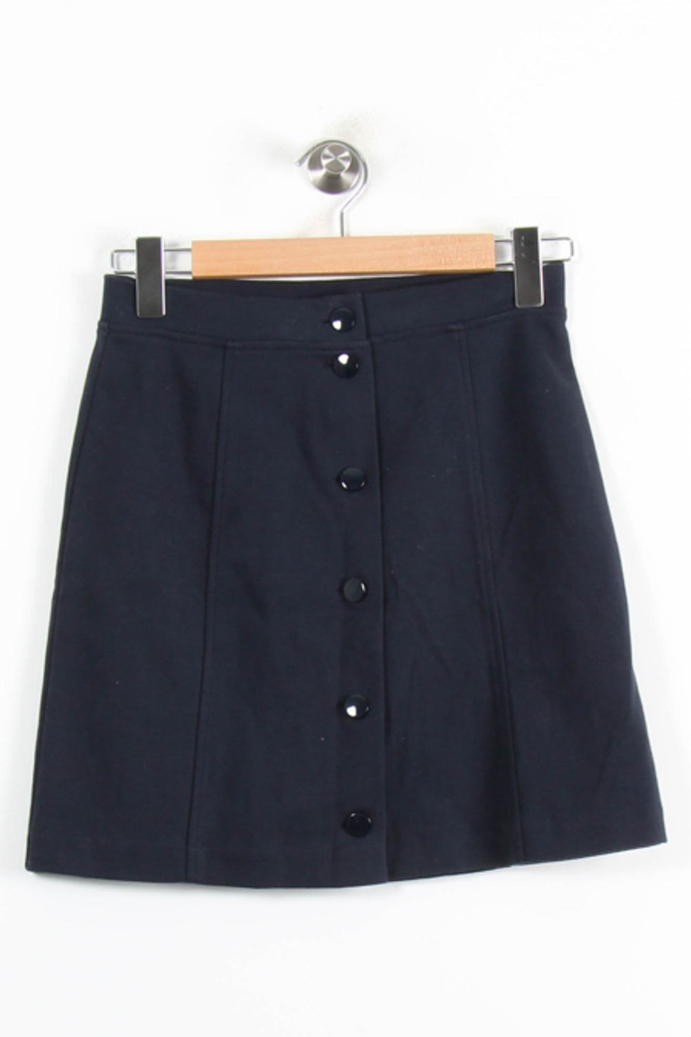Jupe Boutonnée Bleue - Taille S/36 de la marque Des petits hauts | PARAD77009 - Vendu par Paradigme - Image 2