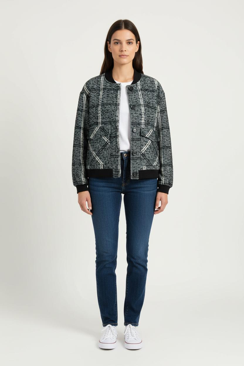 Veste Bleue et Blanche - Taille L/40 de la marque La Fée Maraboutée | PARAD77013 - Vendu par Paradigme - Image 1