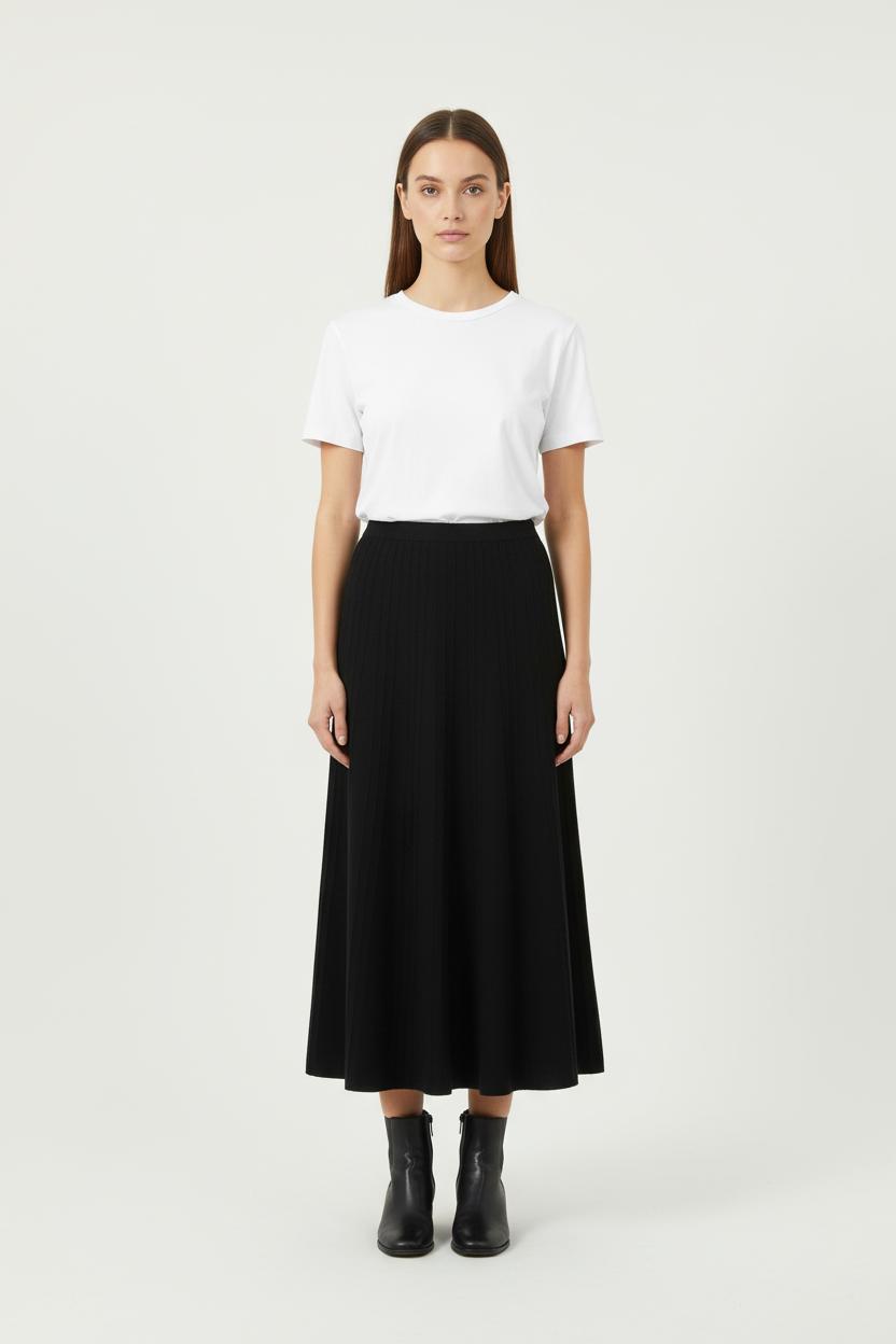 Jupe Longue Noire - Taille M/38 de la marque Comptoir des Cotonniers | PARAD77014 - Vendu par Paradigme - Image 1