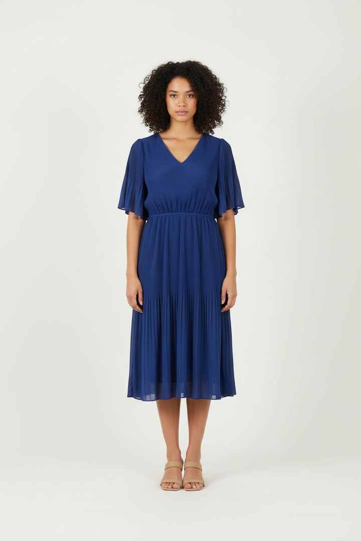 Robe Plissée Bleue - Taille M/38 de la marque Maison 123 | PARAD77020 - Vendu par Paradigme - Image 1