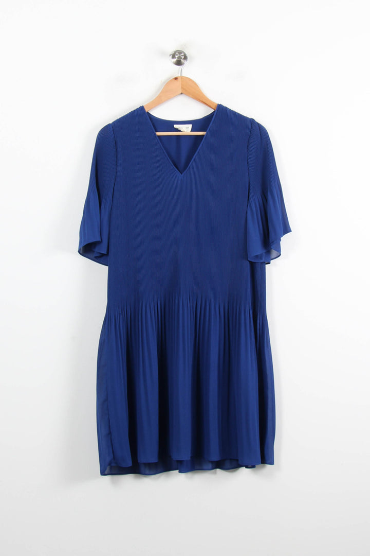 Robe Plissée Bleue - Taille M/38 de la marque Maison 123 | PARAD77020 - Vendu par Paradigme - Image 2