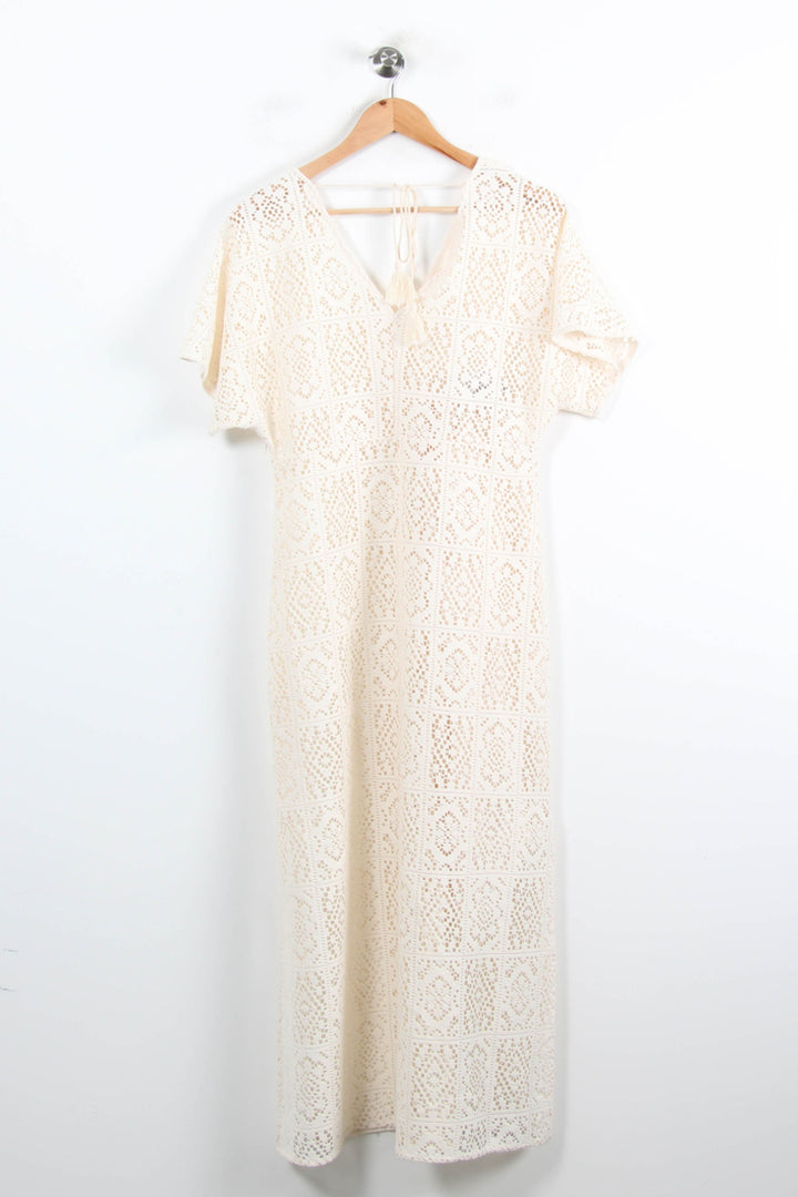 Robe Longue Blanche - Taille M/38 de la marque Maison 123 | PARAD77021 - Vendu par Paradigme - Image 4
