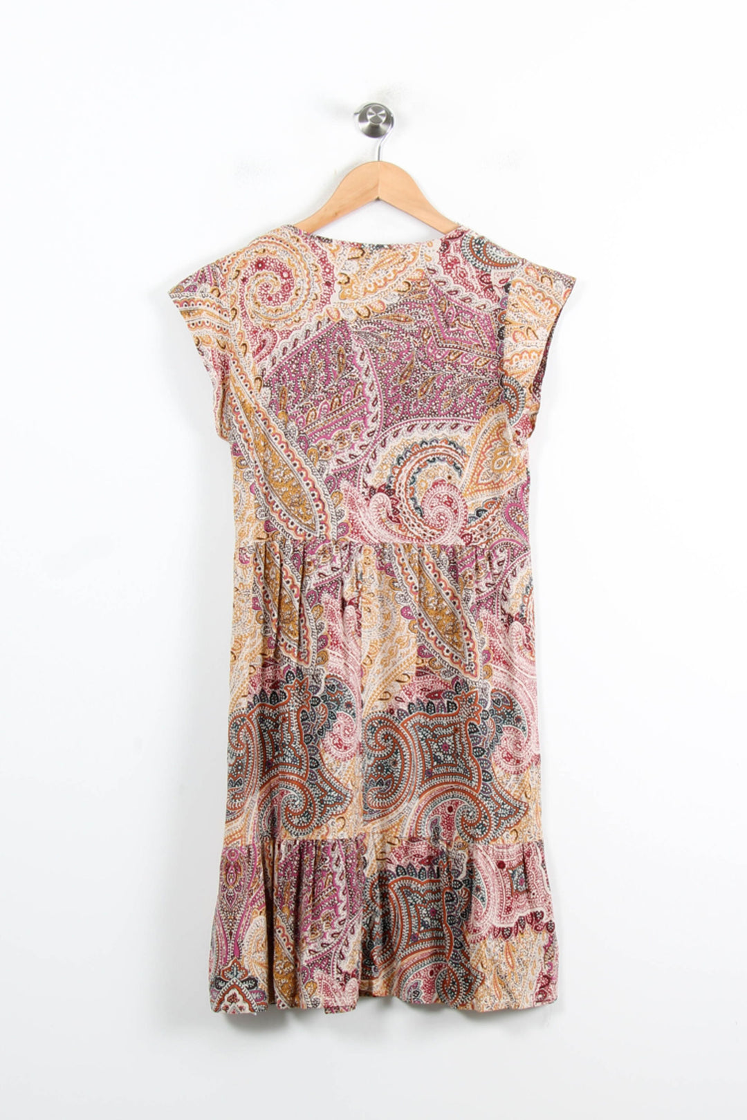 Robe Courte Beige et Rose - Taille S/36 de la marque La Fée Maraboutée | PARAD77027 - Vendu par Paradigme - Image 4