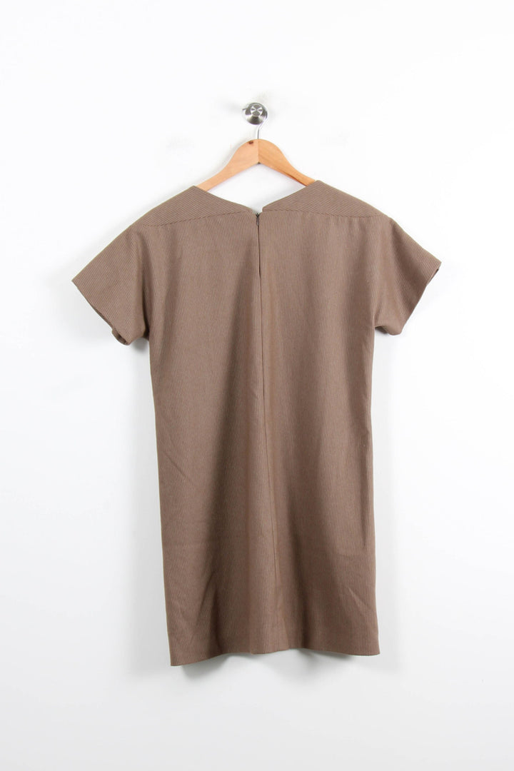 Robe Droite Marron - Taille L/40 de la marque ba&sh | PARAD77030 - Vendu par Paradigme - Image 4