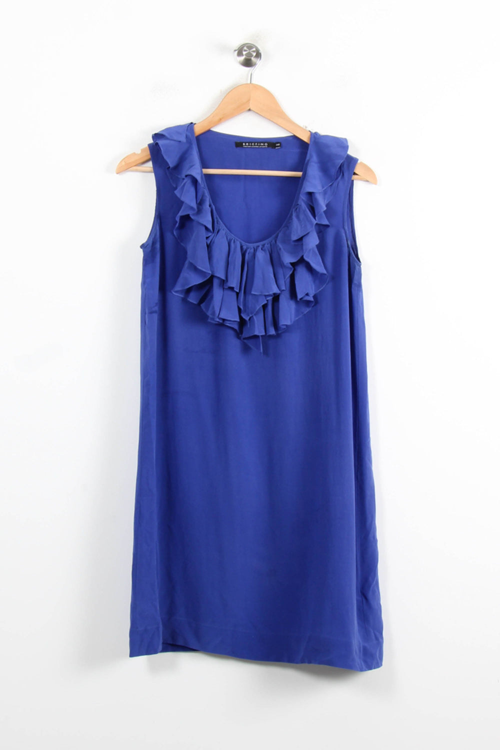 Robe Volantée Bleue - Taille M/38 de la marque Galeries Lafayette | PARAD77035 - Vendu par Paradigme - Image 2