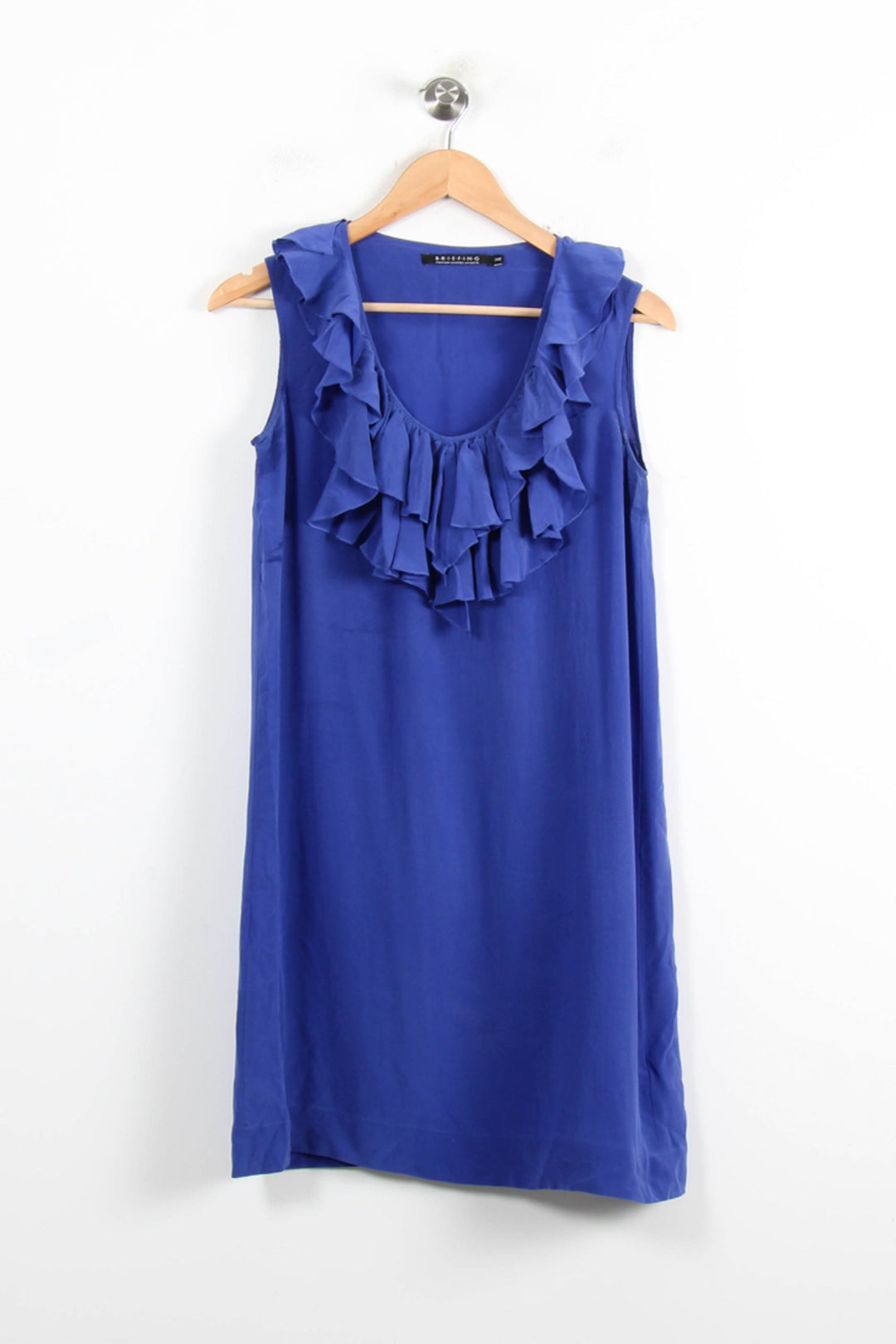 Robe Volantée Bleue - Taille M/38 de la marque Galeries Lafayette | PARAD77035 - Vendu par Paradigme - Image 2