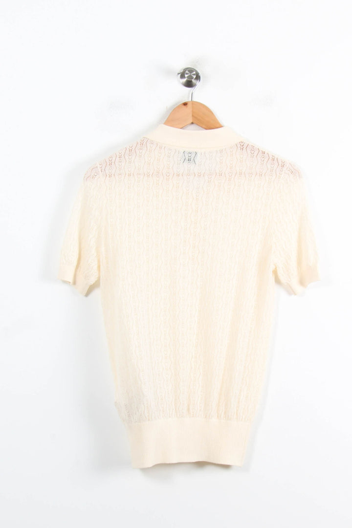 Polo Beige - Taille M/38 de la marque Claudie Pierlot | PARAD77038 - Vendu par Paradigme - Image 4