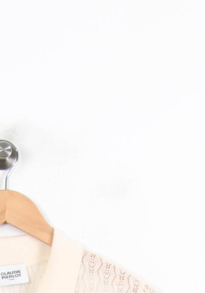 Polo Beige - Taille M/38 de la marque Claudie Pierlot | PARAD77038 - Vendu par Paradigme - Image 3