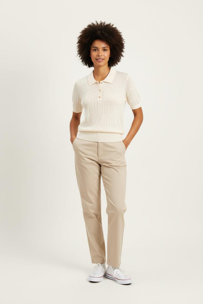 Polo Beige - Taille M/38 de la marque Claudie Pierlot | PARAD77038 - Vendu par Paradigme - Image 1