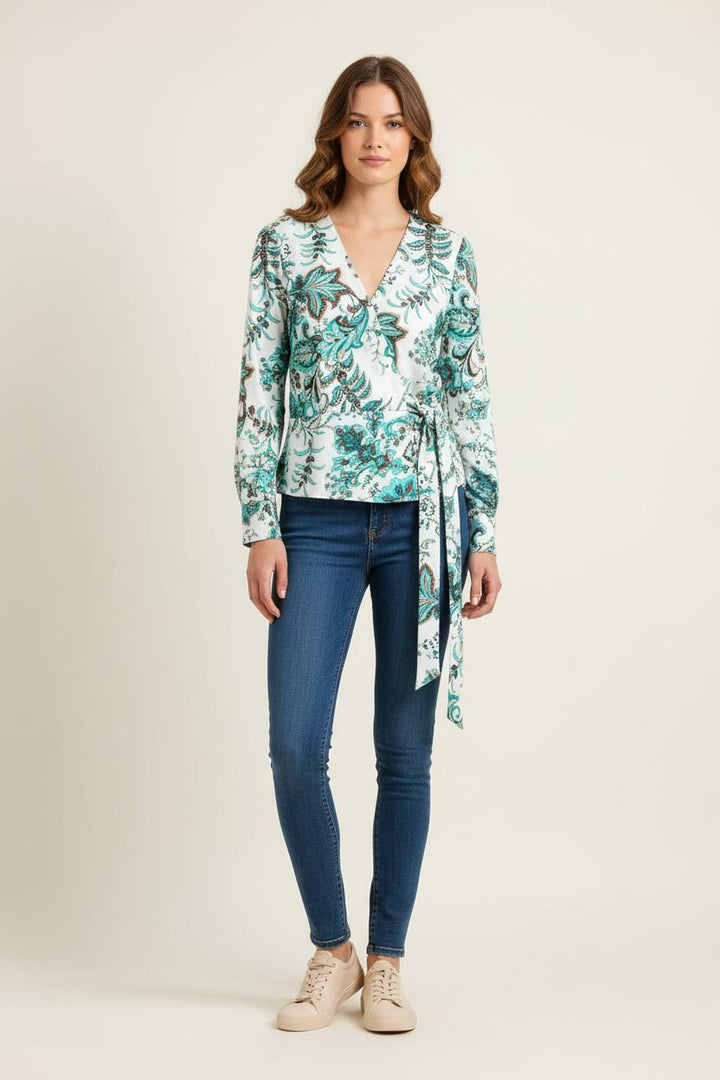 Blouse Verte et Blanche - Taille S/36 de la marque Liu Jo | PARAD77041 - Vendu par Paradigme - Image 1