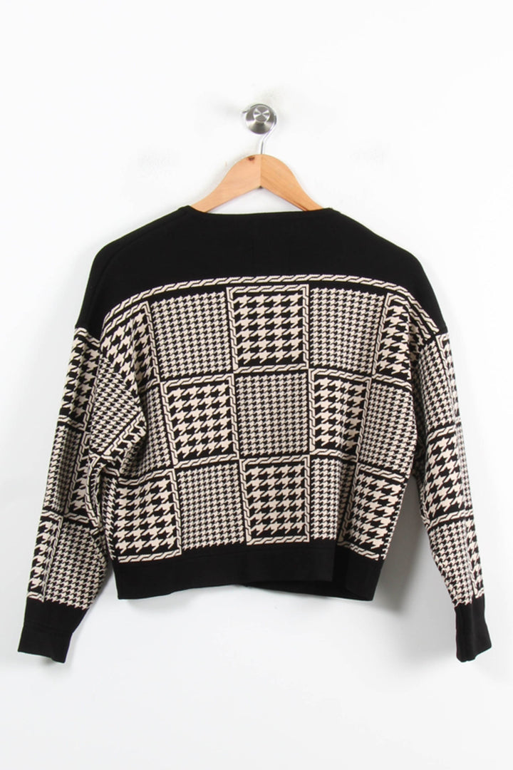 Cardigan Noir et Beige - Taille XS/34 de la marque Sandro | PARAD77044 - Vendu par Paradigme - Image 4