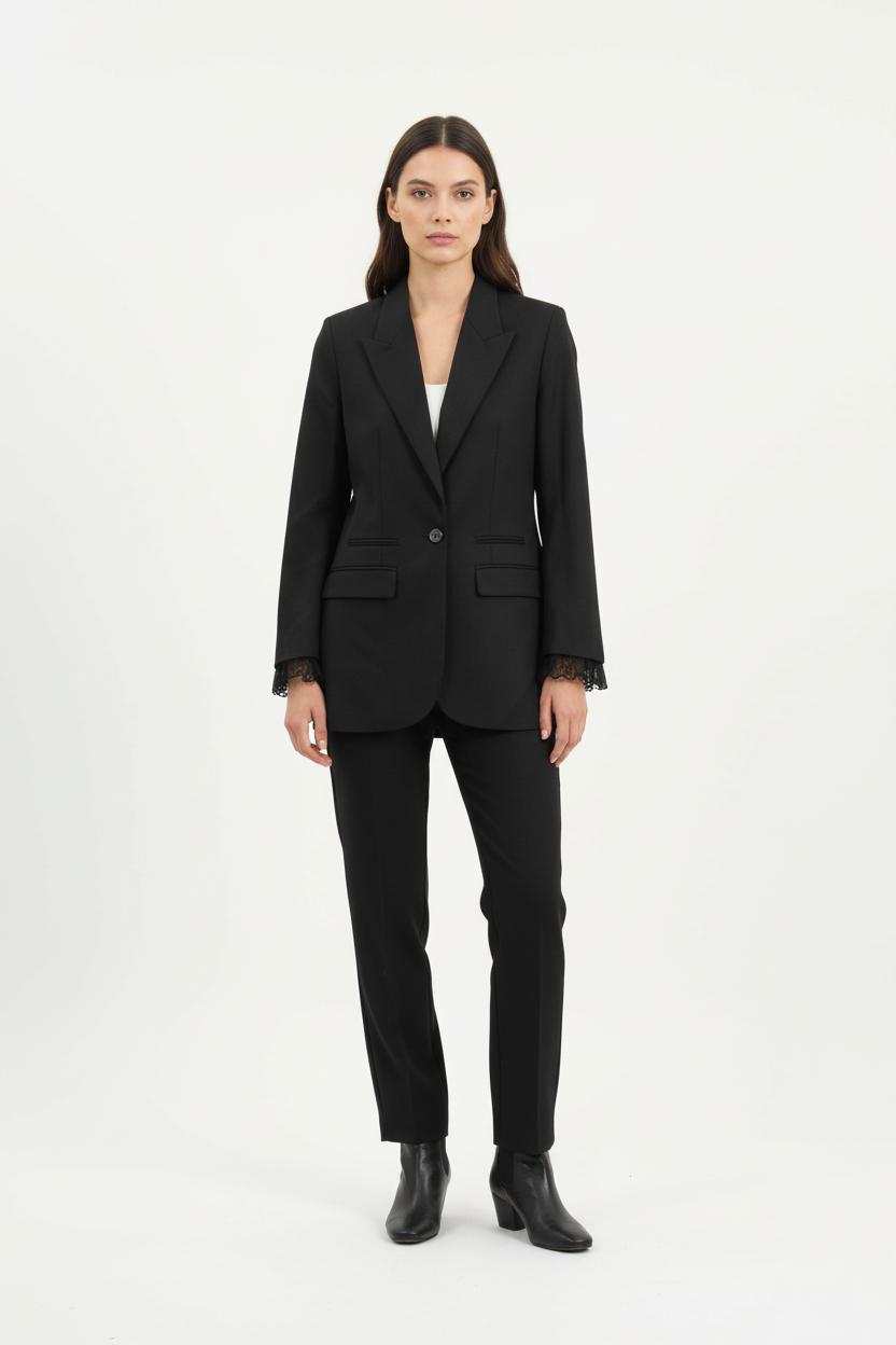 Veste Noire - Taille XXS/32 de la marque The Kooples | PARAD77048 - Vendu par Paradigme - Image 1