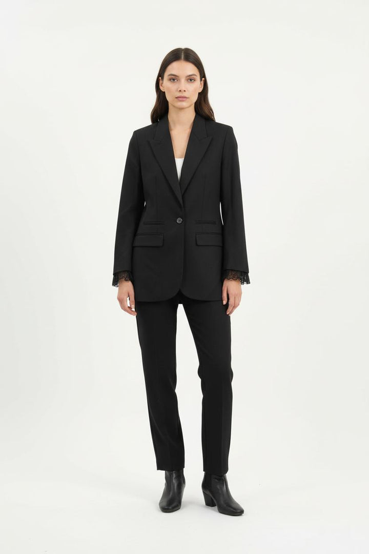 Veste Noire - Taille XXS/32 de la marque The Kooples | PARAD77048 - Vendu par Paradigme - Image 1