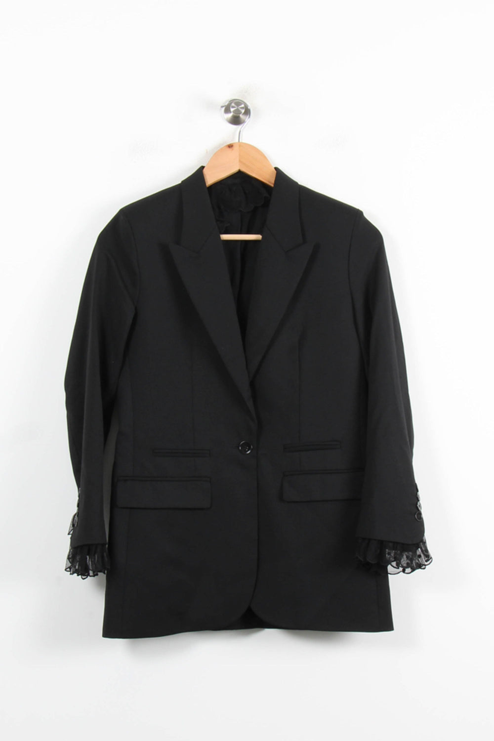 Veste Noire - Taille XXS/32 de la marque The Kooples | PARAD77048 - Vendu par Paradigme - Image 2