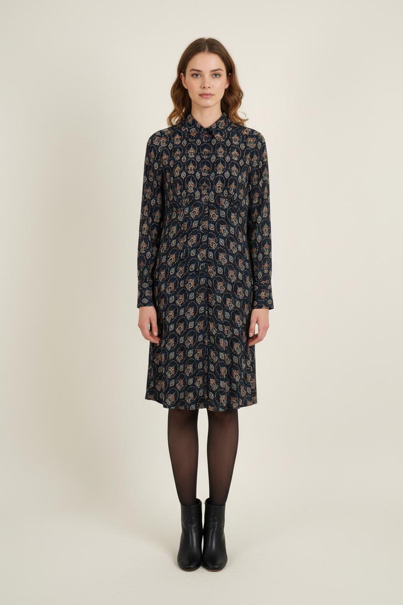 Robe Chemise Bleue - Taille S/36 de la marque Ines de la Fressange Paris | PARAD77052 - Vendu par Paradigme - Image 1