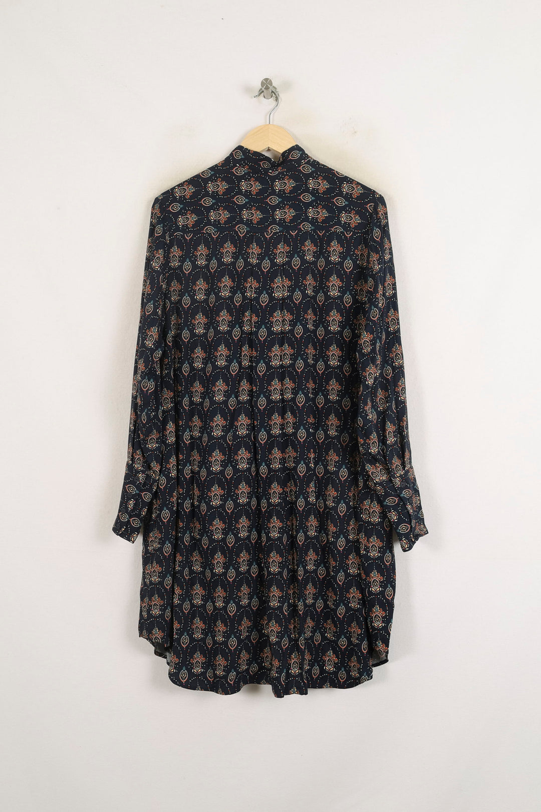 Robe Chemise Bleue et Orange - Taille S/36 de la marque Ines de la Fressange Paris | PARAD77054 - Vendu par Paradigme - Image 4