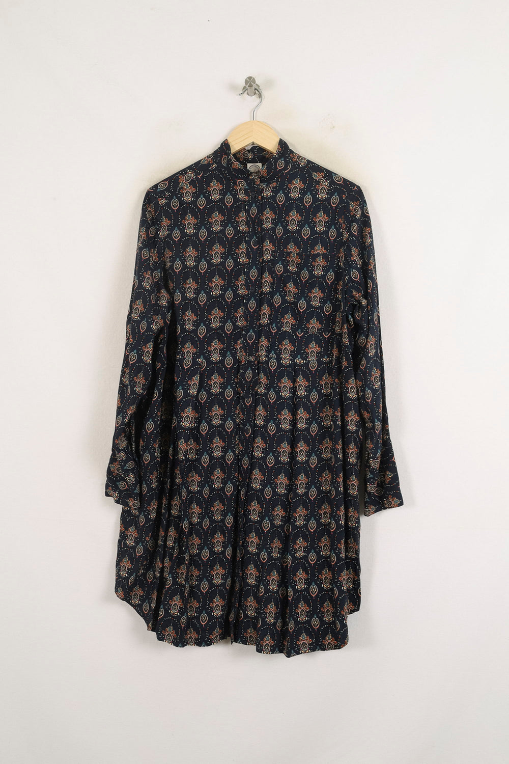 Robe Chemise Bleue et Orange - Taille S/36 de la marque Ines de la Fressange Paris | PARAD77054 - Vendu par Paradigme - Image 2