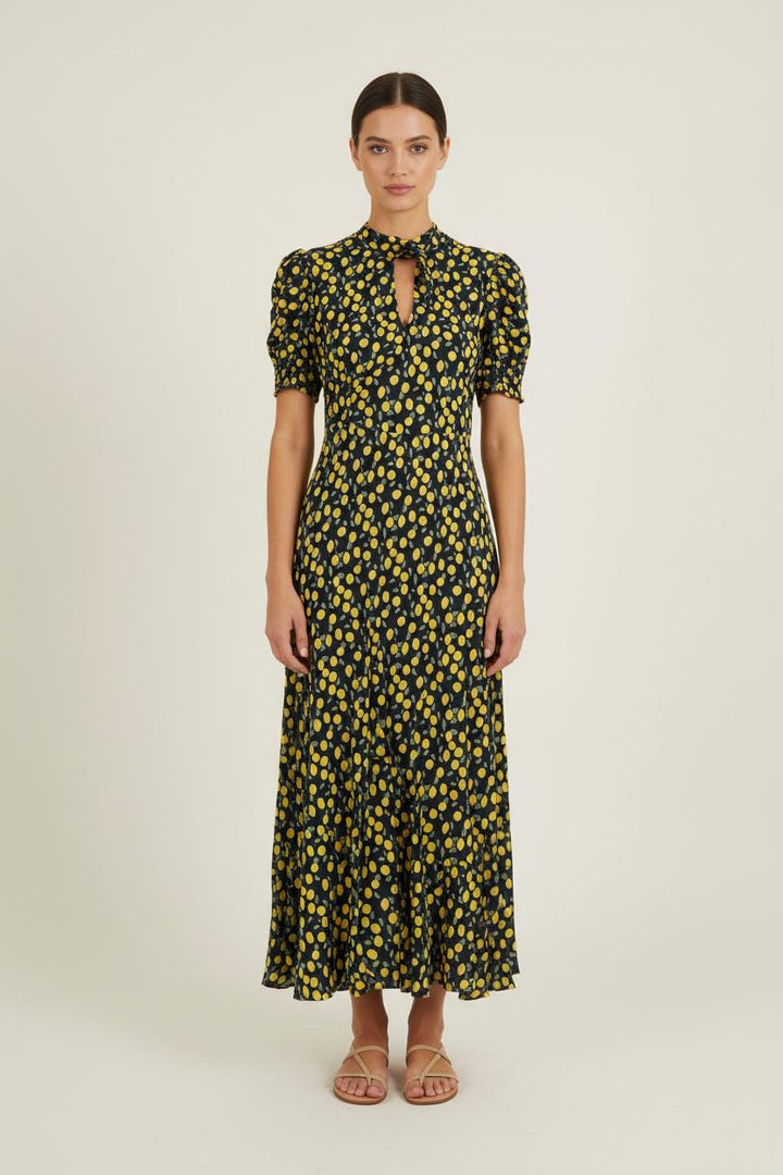 Robe Longue Bleue et Jaune - Taille S/36 de la marque Ines de la Fressange Paris | PARAD77055 - Vendu par Paradigme - Image 1