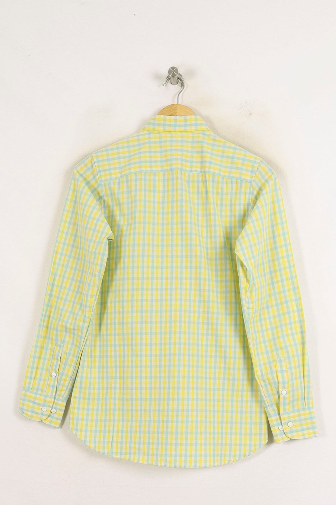 Chemise Carreaux Jaune et Bleu - Taille XS/34 de la marque Ines de la Fressange Paris | PARAD77056 - Vendu par Paradigme - Image 4