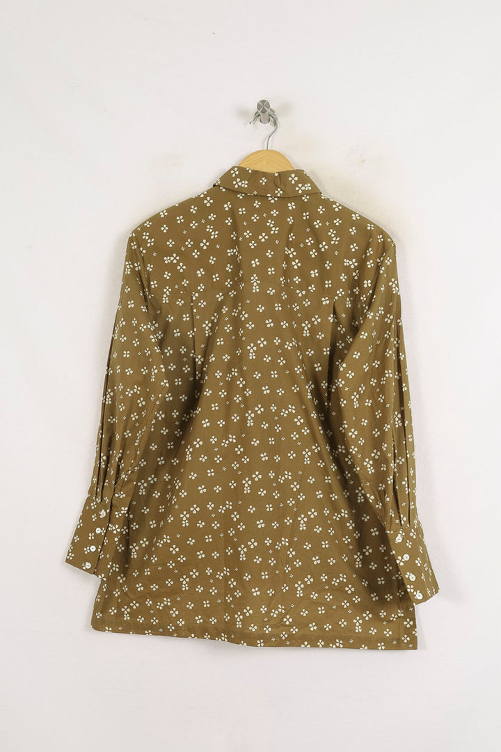 Chemise Marron et Blanche - Taille S/36 de la marque Ines de la Fressange Paris | PARAD77061 - Vendu par Paradigme - Image 4