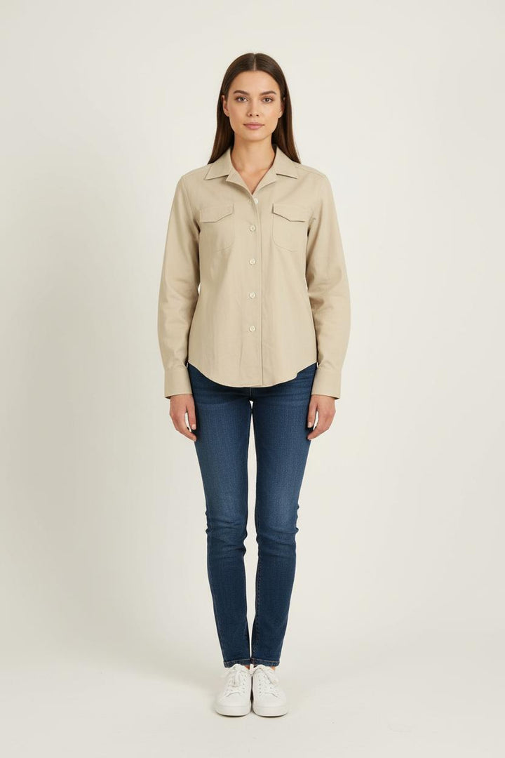 Chemise Beige - Taille S/36 de la marque Ines de la Fressange Paris | PARAD77065 - Vendu par Paradigme - Image 1