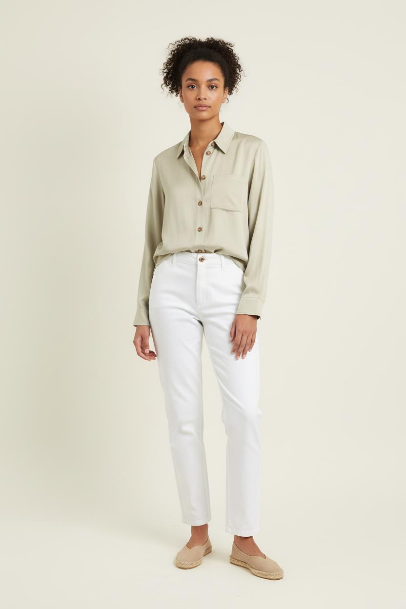 Chemise Beige - Taille S/36 de la marque Ines de la Fressange Paris | PARAD77066 - Vendu par Paradigme - Image 1