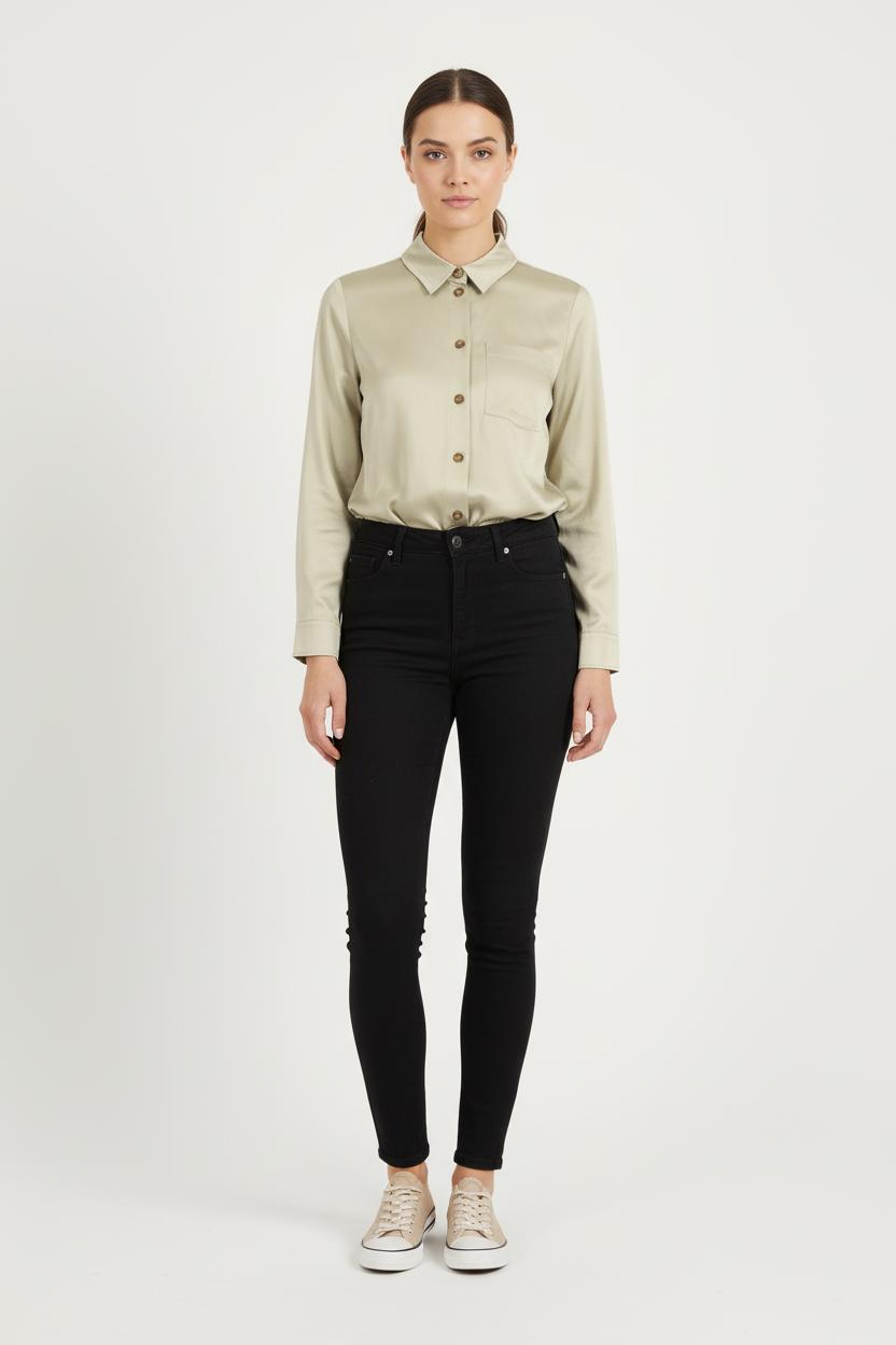 Chemise Beige - Taille S/36 de la marque Ines de la Fressange Paris | PARAD77067 - Vendu par Paradigme - Image 1