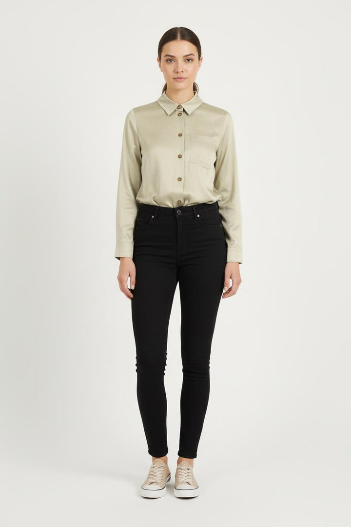 Chemise Beige - Taille S/36 de la marque Ines de la Fressange Paris | PARAD77067 - Vendu par Paradigme - Image 1