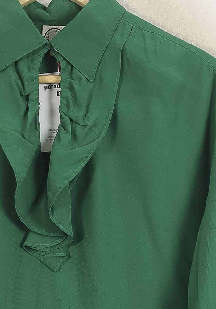 Blouse Verte - Taille S/36 de la marque Ines de la Fressange Paris | PARAD77069 - Vendu par Paradigme - Image 3