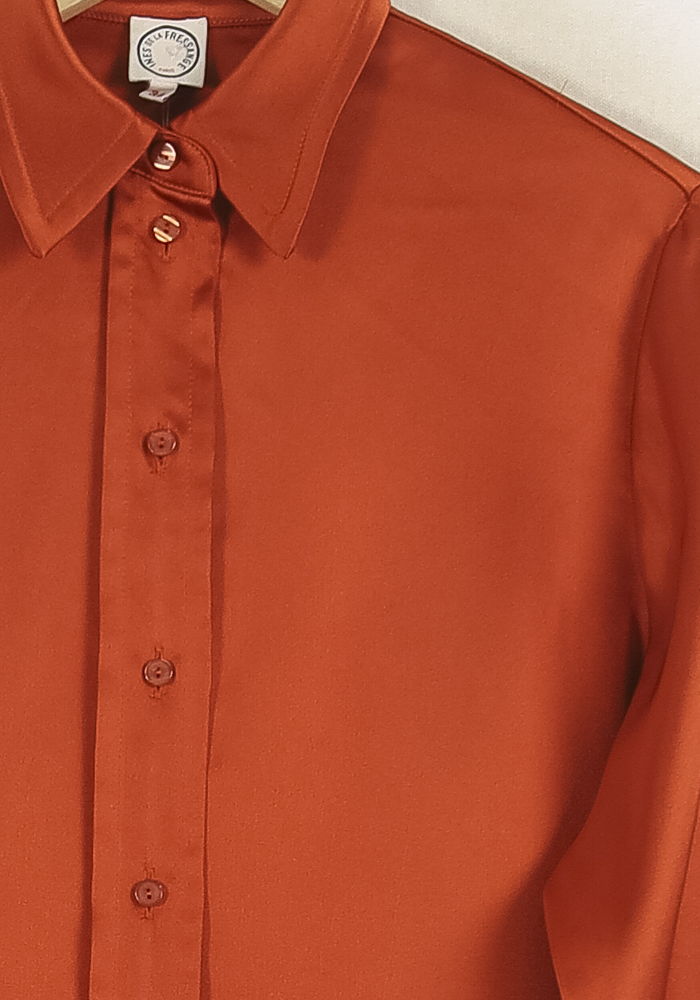 Chemise Satinée Bordeaux - Taille XS/34 de la marque Ines de la Fressange Paris | PARAD77070 - Vendu par Paradigme - Image 3