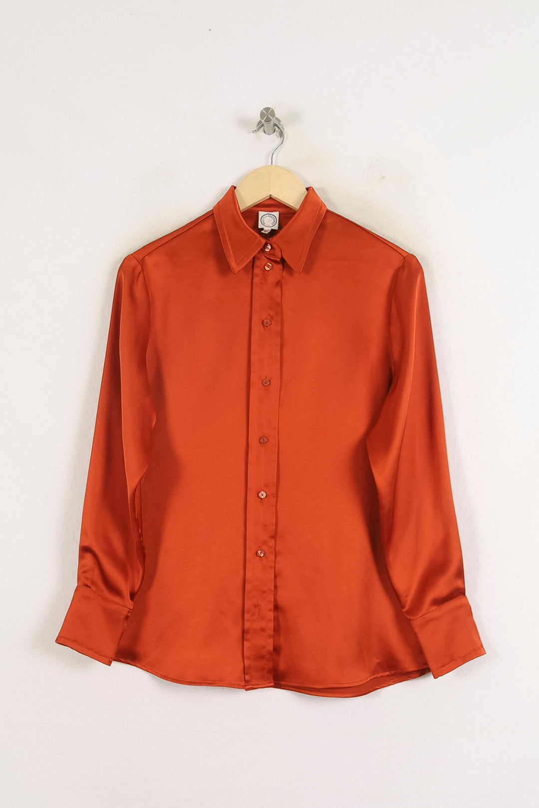 Chemise Satinée Bordeaux - Taille XS/34 de la marque Ines de la Fressange Paris | PARAD77070 - Vendu par Paradigme - Image 2
