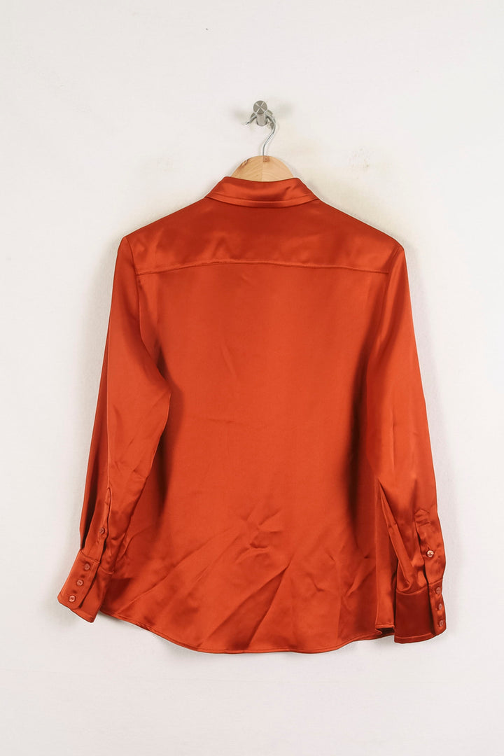 Chemise Satinée Bordeaux - Taille S/36 de la marque Ines de la Fressange Paris | PARAD77071 - Vendu par Paradigme - Image 4