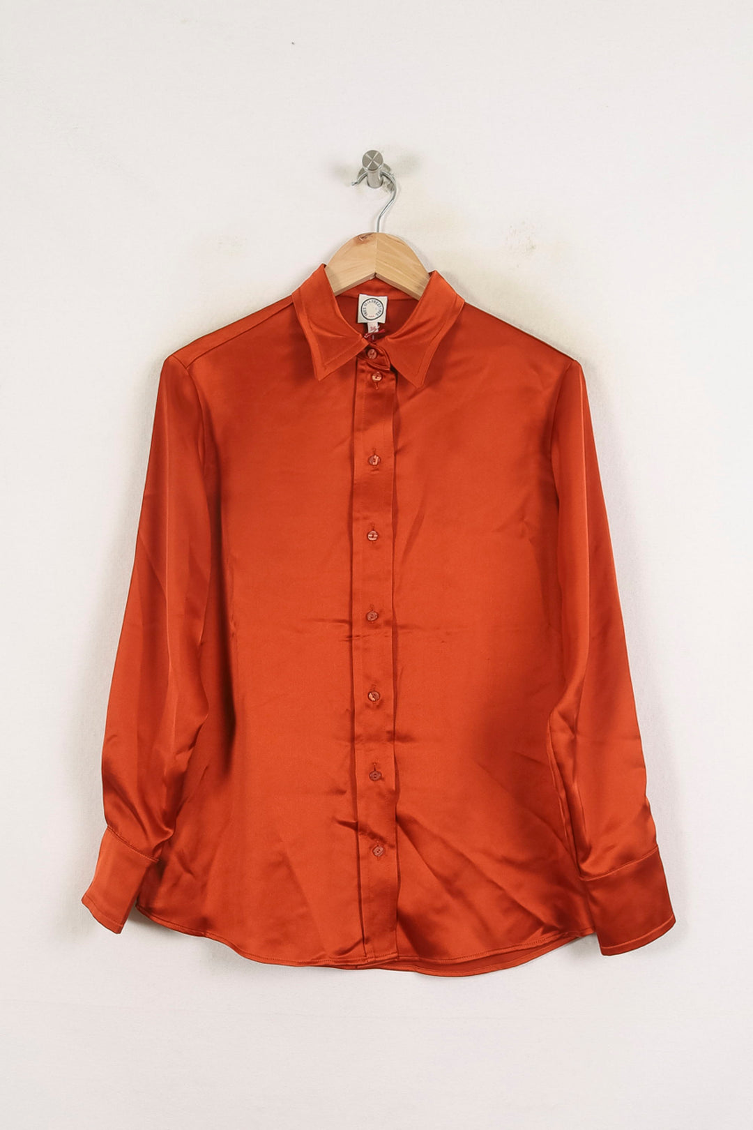 Chemise Satinée Bordeaux - Taille S/36 de la marque Ines de la Fressange Paris | PARAD77071 - Vendu par Paradigme - Image 2