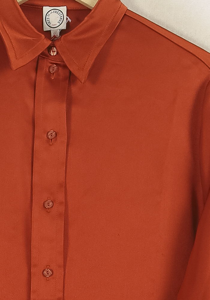 Chemise Satinée Bordeaux - Taille XL/42 de la marque Ines de la Fressange Paris | PARAD77072 - Vendu par Paradigme - Image 3