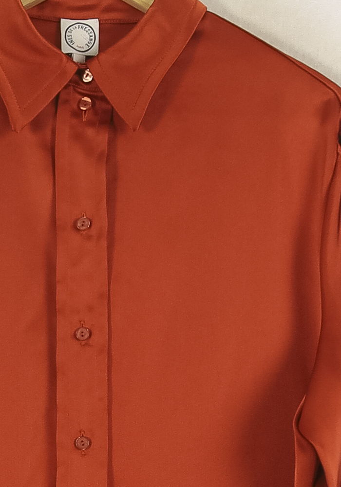 Chemise Satinée Bordeaux - Taille L/40 de la marque Ines de la Fressange Paris | PARAD77074 - Vendu par Paradigme - Image 3