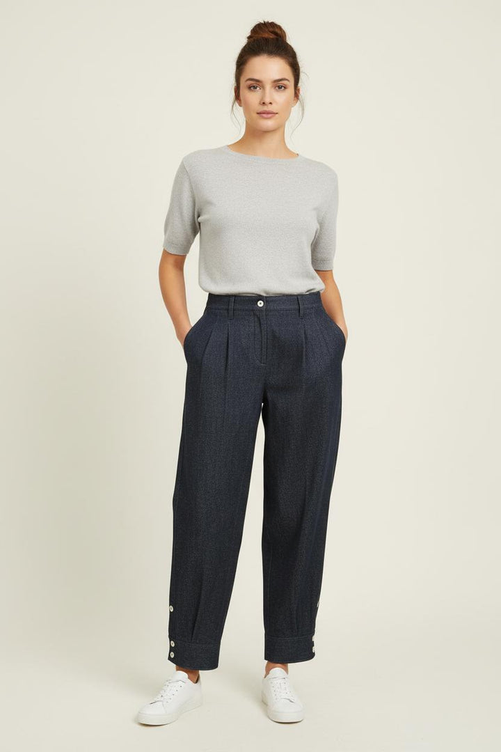 Pantalon Ville Bleu - Taille S/36 de la marque Ines de la Fressange Paris | PARAD77079 - Vendu par Paradigme - Image 1