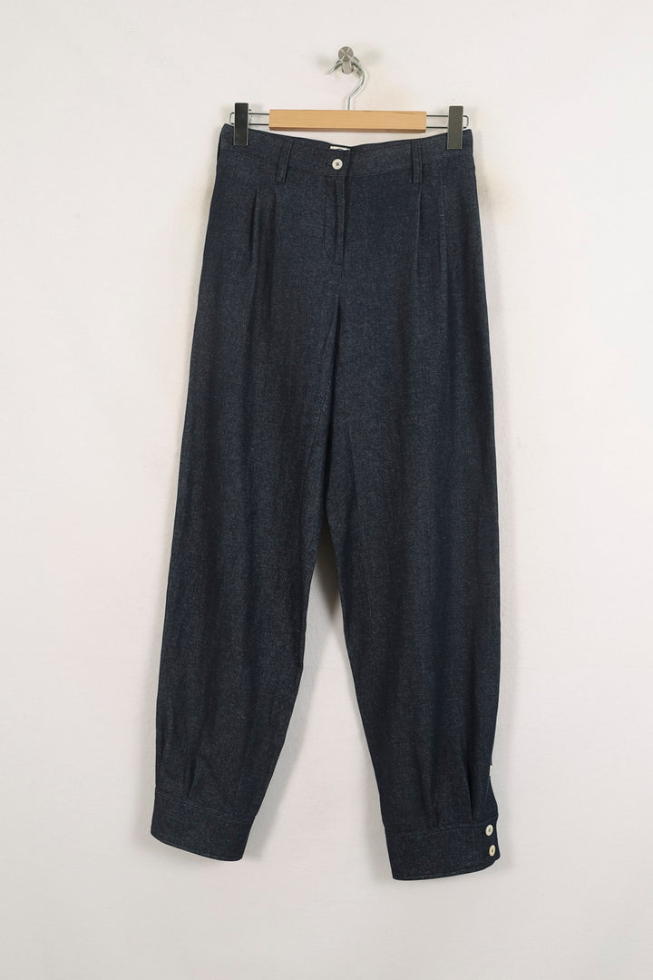 Pantalon Ville Bleu - Taille S/36 de la marque Ines de la Fressange Paris | PARAD77079 - Vendu par Paradigme - Image 2