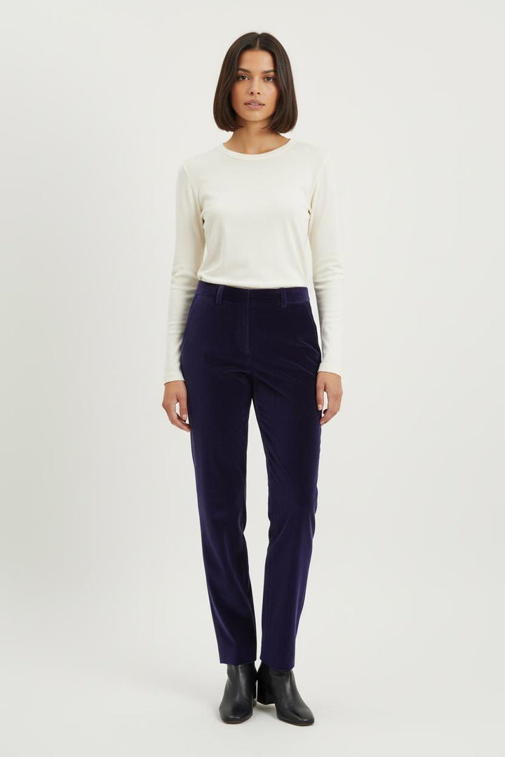 Pantalon Droit Violet - Taille S/36 de la marque Ines de la Fressange Paris | PARAD77081 - Vendu par Paradigme - Image 1