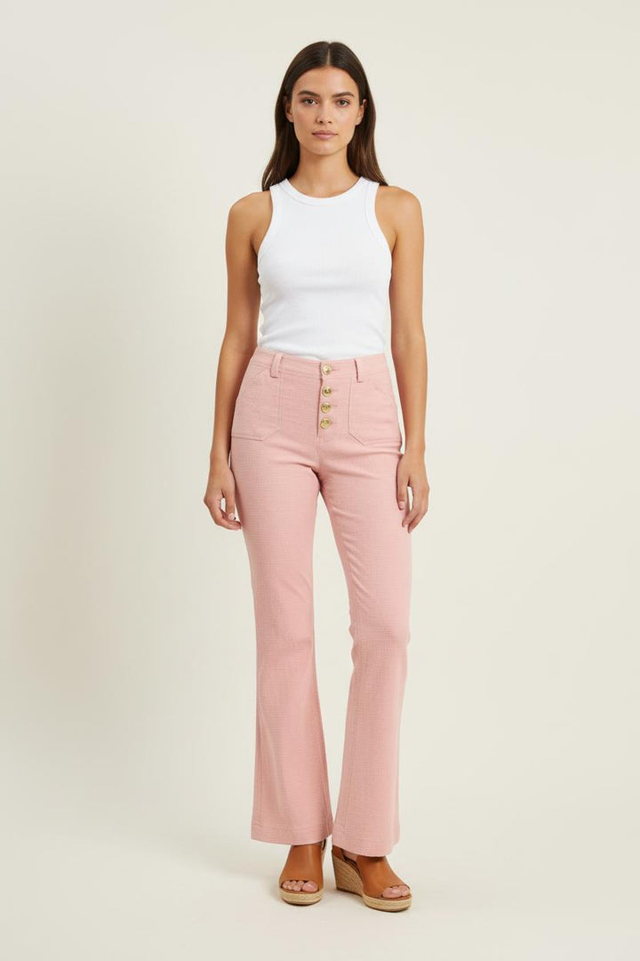 Pantalon Évasé Rose - Taille S/36 de la marque Ines de la Fressange Paris | PARAD77082 - Vendu par Paradigme - Image 1