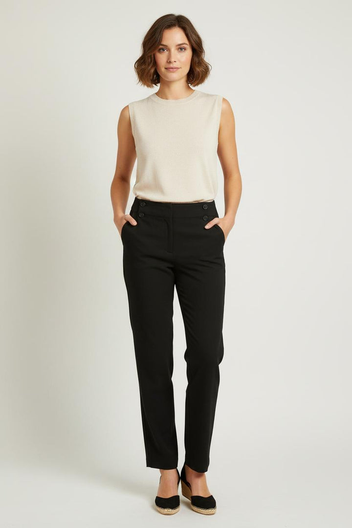 Pantalon Tailleur Noir - Taille S/36 de la marque Ines de la Fressange Paris | PARAD77084 - Vendu par Paradigme - Image 1