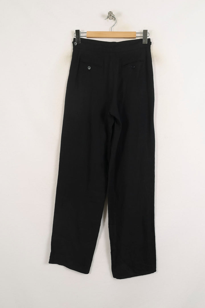 Pantalon Large Noir - Taille S/36 de la marque Ines de la Fressange Paris | PARAD77085 - Vendu par Paradigme - Image 4
