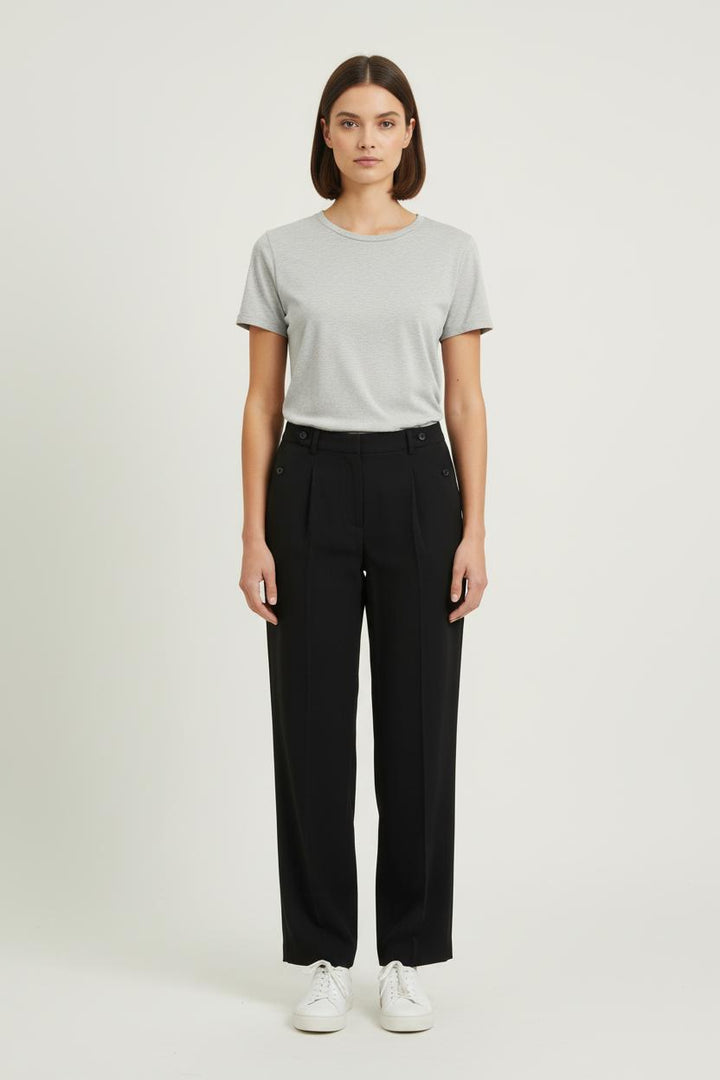 Pantalon Large Noir - Taille S/36 de la marque Ines de la Fressange Paris | PARAD77085 - Vendu par Paradigme - Image 1
