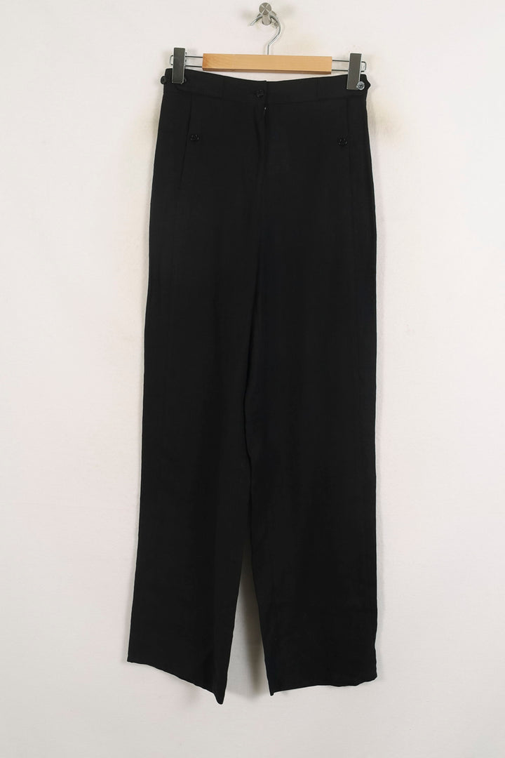 Pantalon Large Noir - Taille S/36 de la marque Ines de la Fressange Paris | PARAD77085 - Vendu par Paradigme - Image 2