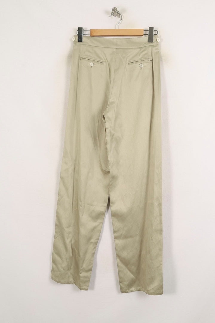 Pantalon Droit Beige - Taille S/36 de la marque Ines de la Fressange Paris | PARAD77088 - Vendu par Paradigme - Image 4