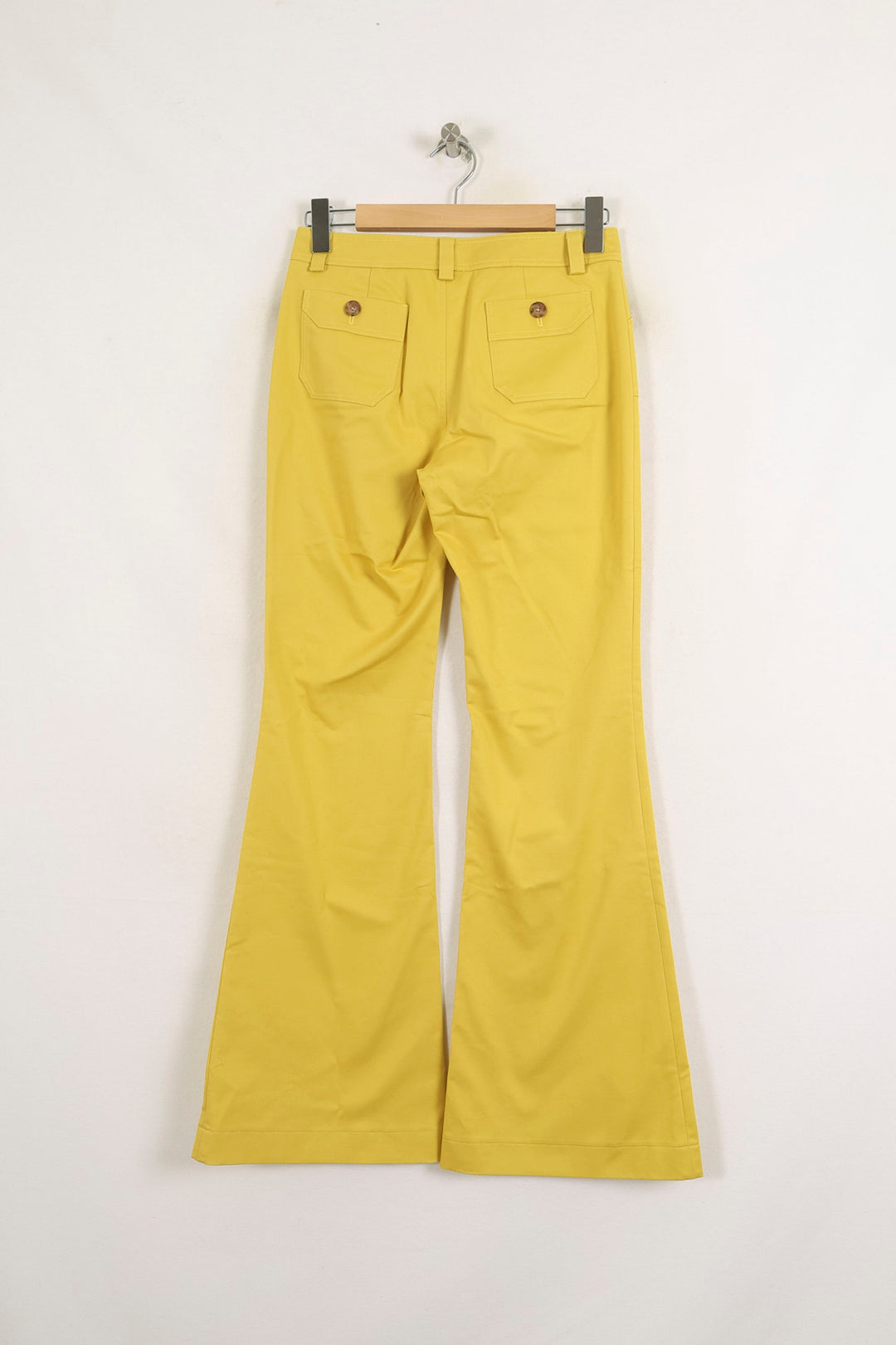 Pantalon Évasé Jaune - Taille S/36 de la marque Ines de la Fressange Paris | PARAD77089 - Vendu par Paradigme - Image 4